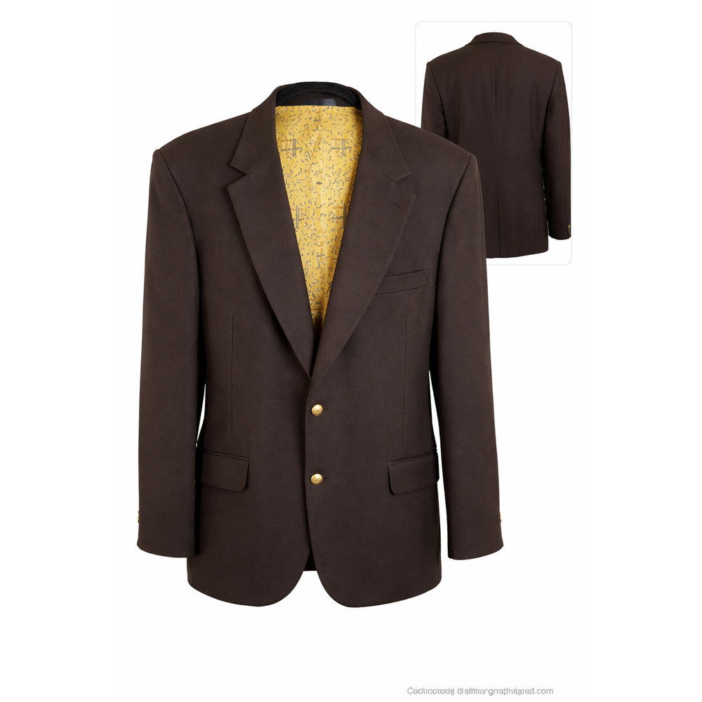 Johnny Carson Vintage Dark Brown Sport Coat Blazer Abstract Lined Tailored USA